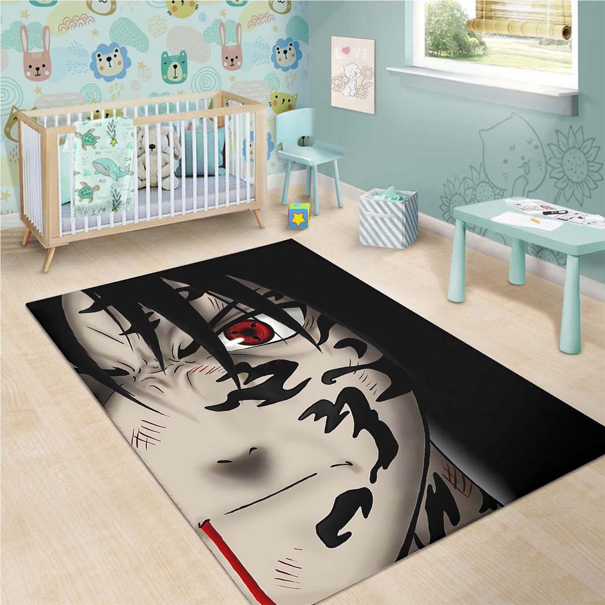 Naruto Itachi Sharingan Teppich – Bild 3