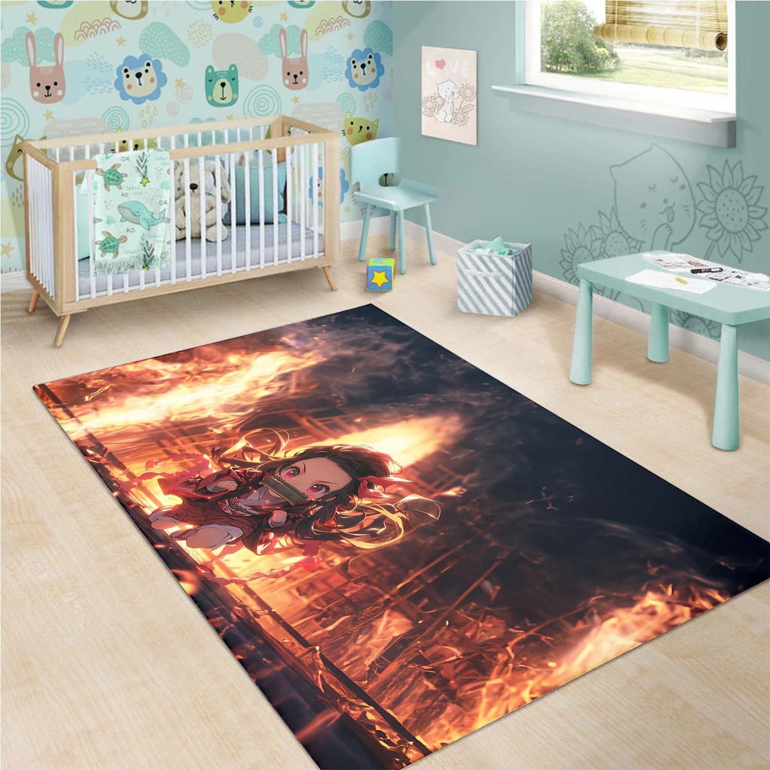 Nezuko Kamado Ai Teppich