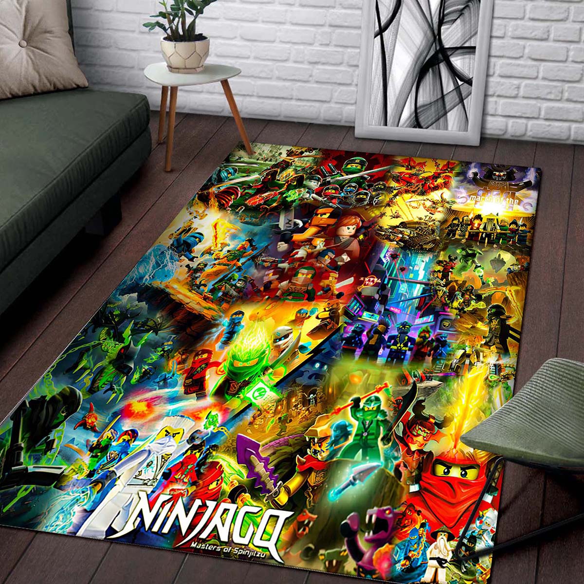 Ninjago Alle Charaktere Kmpfen 16 Teppich – Bild 2