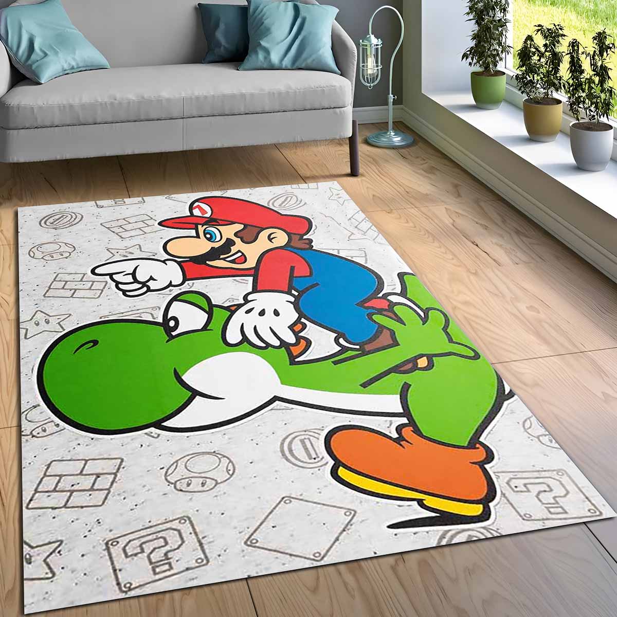 Nintendo Super Mario Und Yoshi Teppich – Bild 3