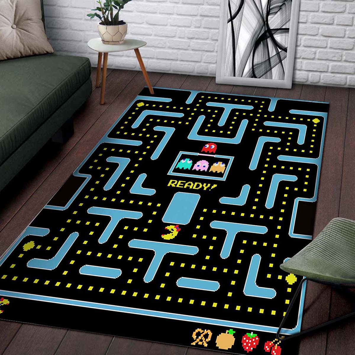Pacman Spiel Teppich – Bild 2