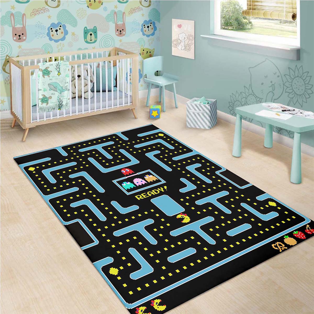 Pacman Spiel Teppich – Bild 3