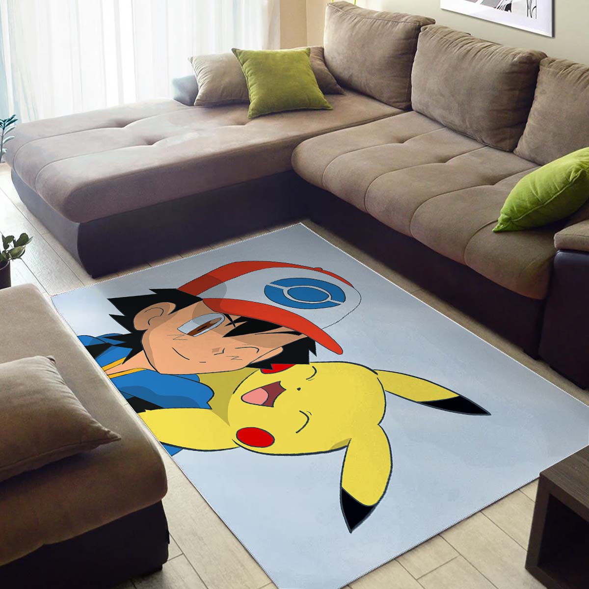 Pikachu Ash Ketchum Teppich – Bild 3