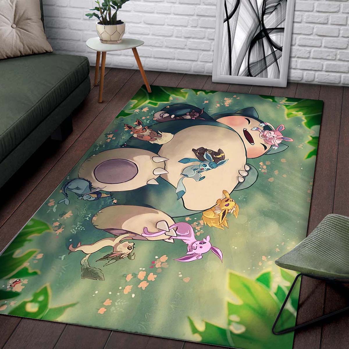 Ronflex Eeveelutions Nap Pokemon Teppich – Bild 2