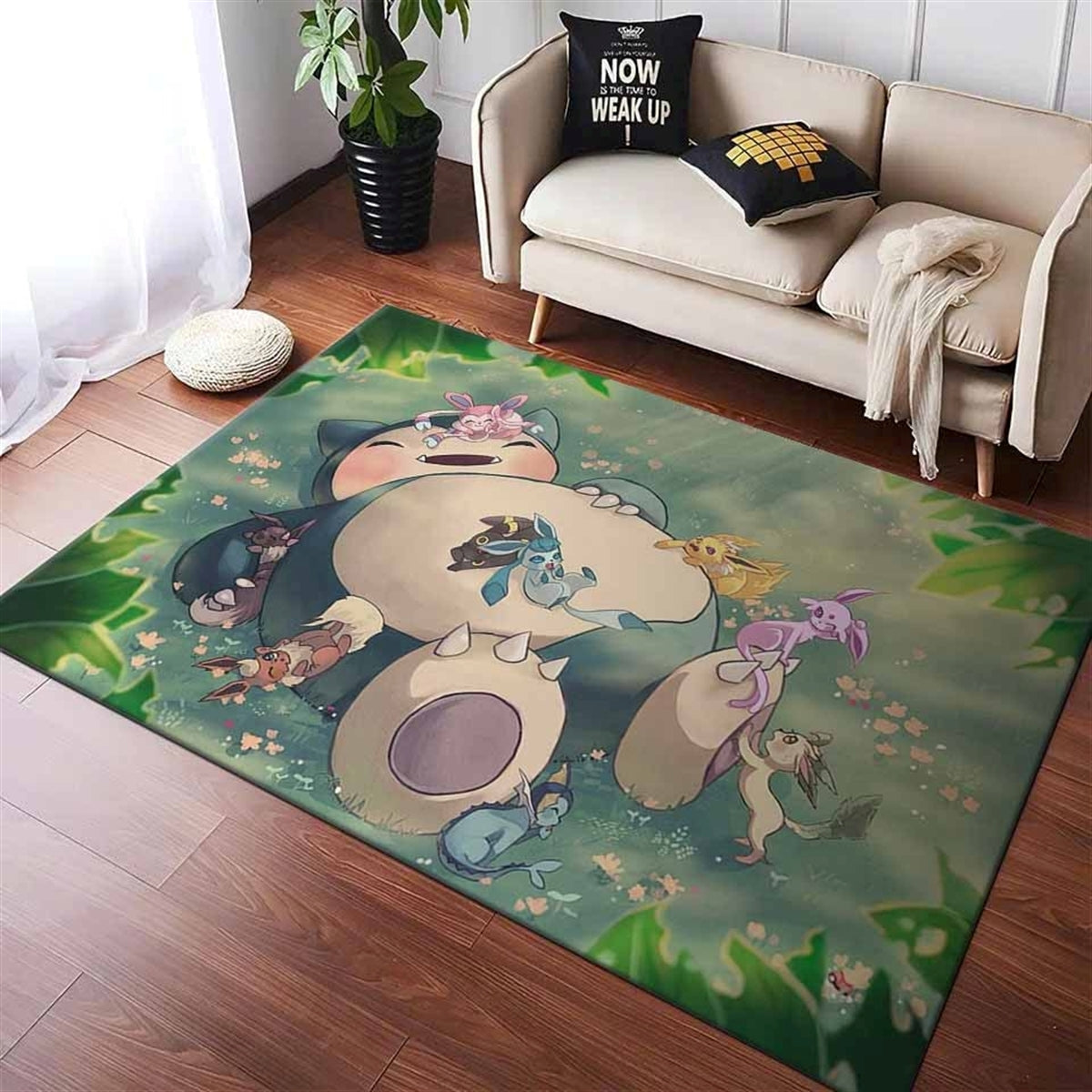 Ronflex Eeveelutions Nap Pokemon Teppich – Bild 3