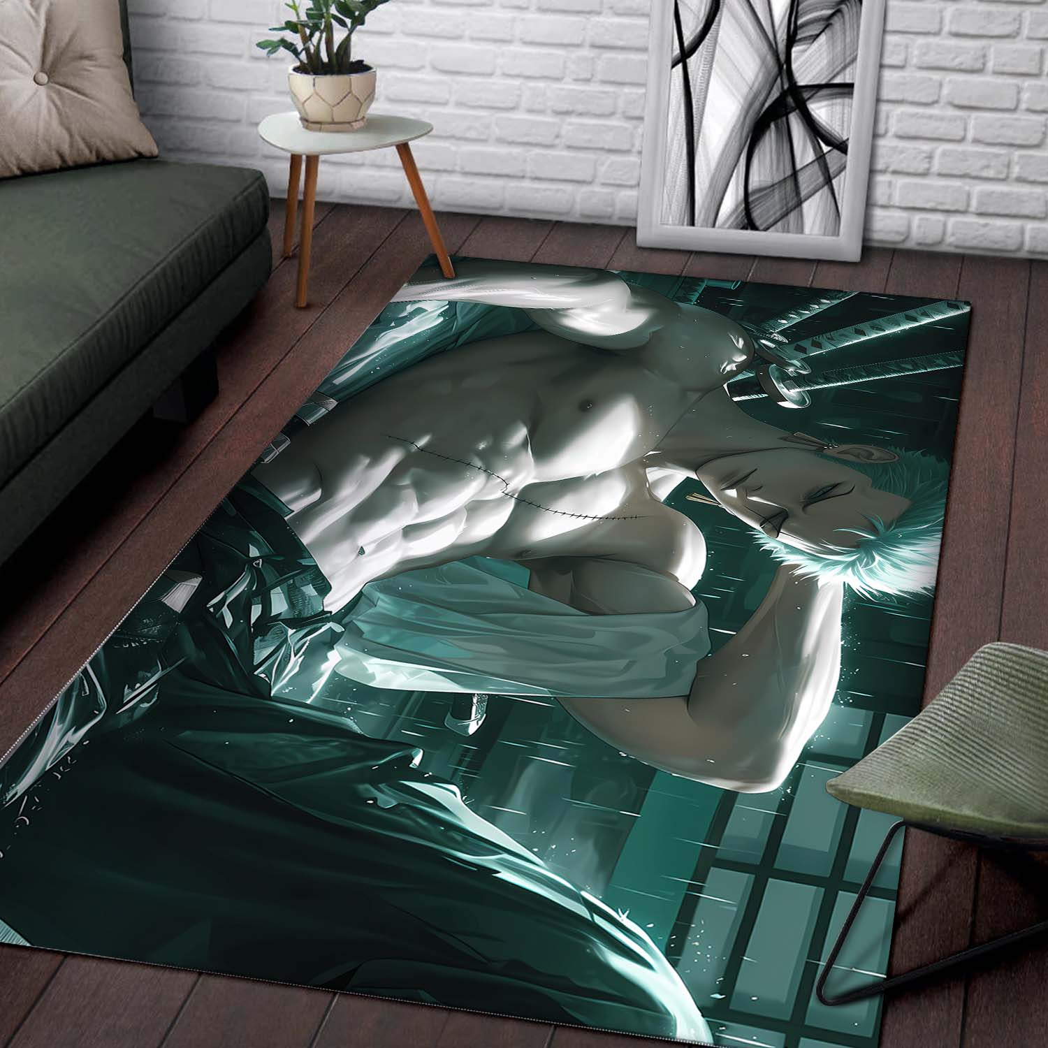 Roronoa Zoro Green Teppich – Bild 2