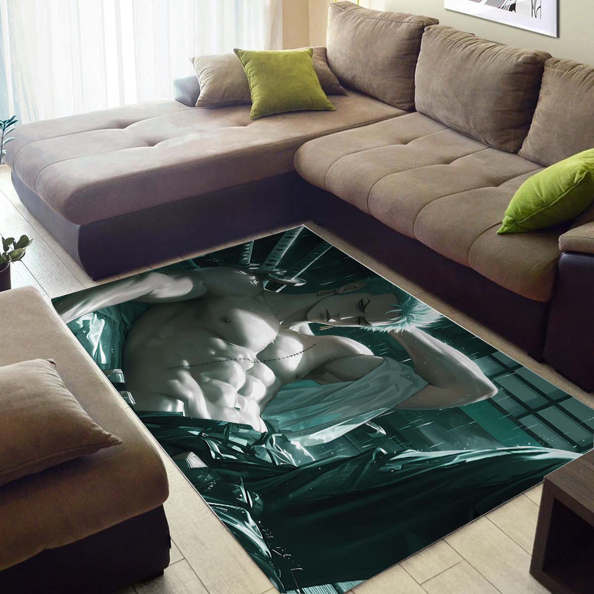 Roronoa Zoro Green Teppich – Bild 3
