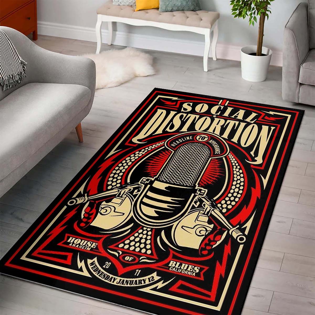 Social Distortion Band Teppich – Bild 3