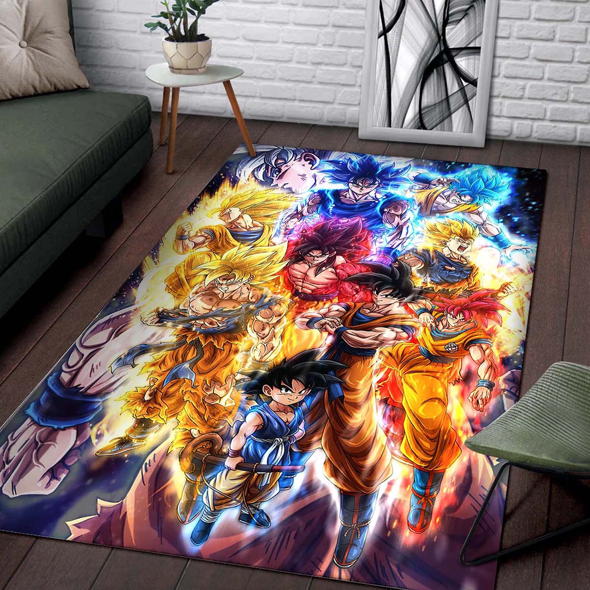 Son Goku Super Saiyan Dragon Ball Z Teppich – Bild 2
