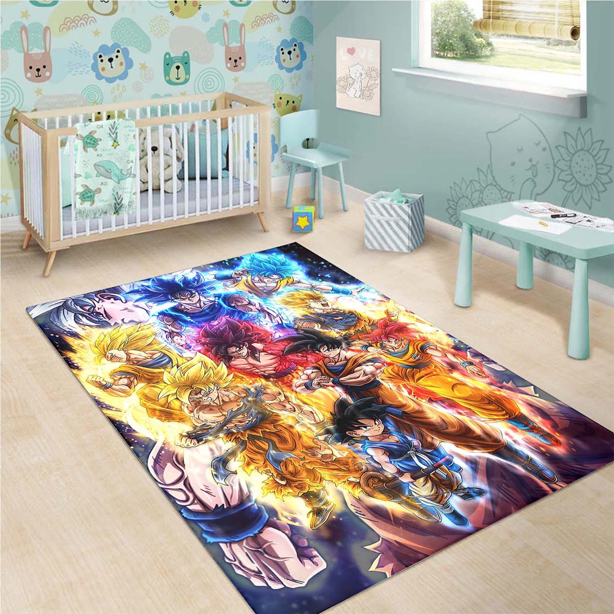 Son Goku Super Saiyan Dragon Ball Z Teppich – Bild 3
