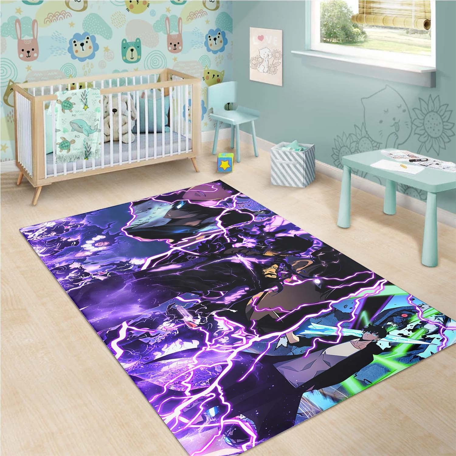 Sung Jinwoo Neon Teppich