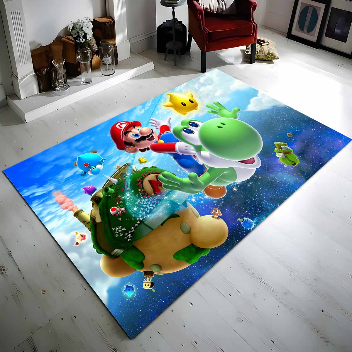 Super Mario Charaktere 3 Teppich