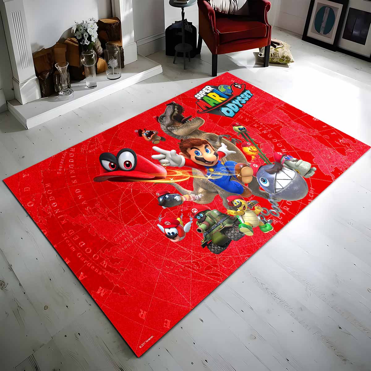 Super Mario Charaktere 34 Teppich