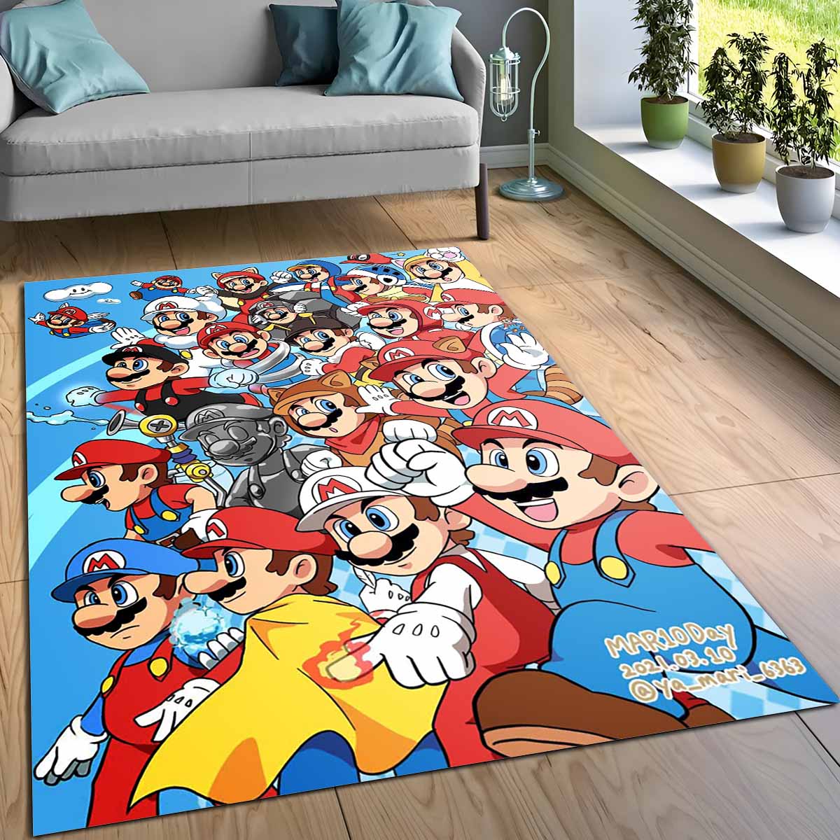 Super Mario Charaktere 45 Teppich – Bild 3