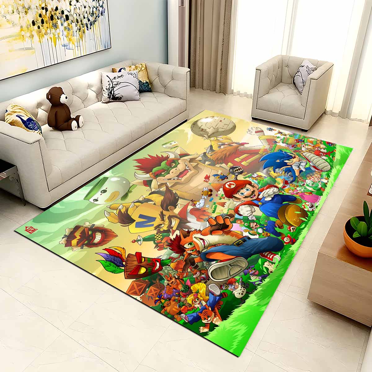 Super Mario Charaktere 5 Teppich – Bild 2
