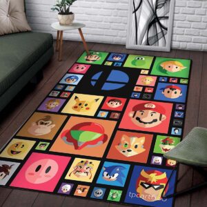 Alternative view of Super Smash Bros Nintendo Switch Gaming Collection 2 Teppich