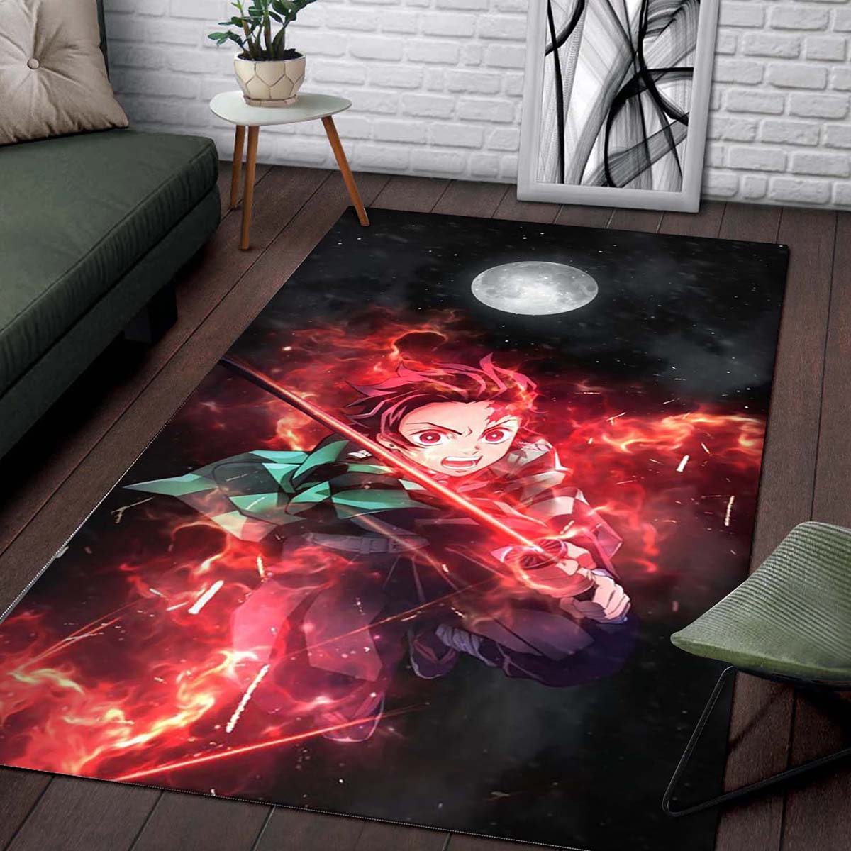 Tanjiro Demin Slayer Teppich – Bild 2
