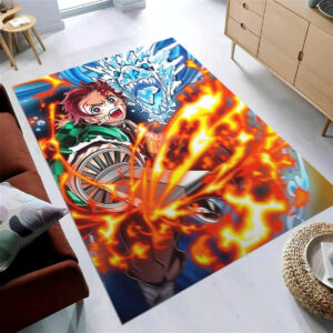 Tanjiro Water Breathing Dragon 6 Teppich