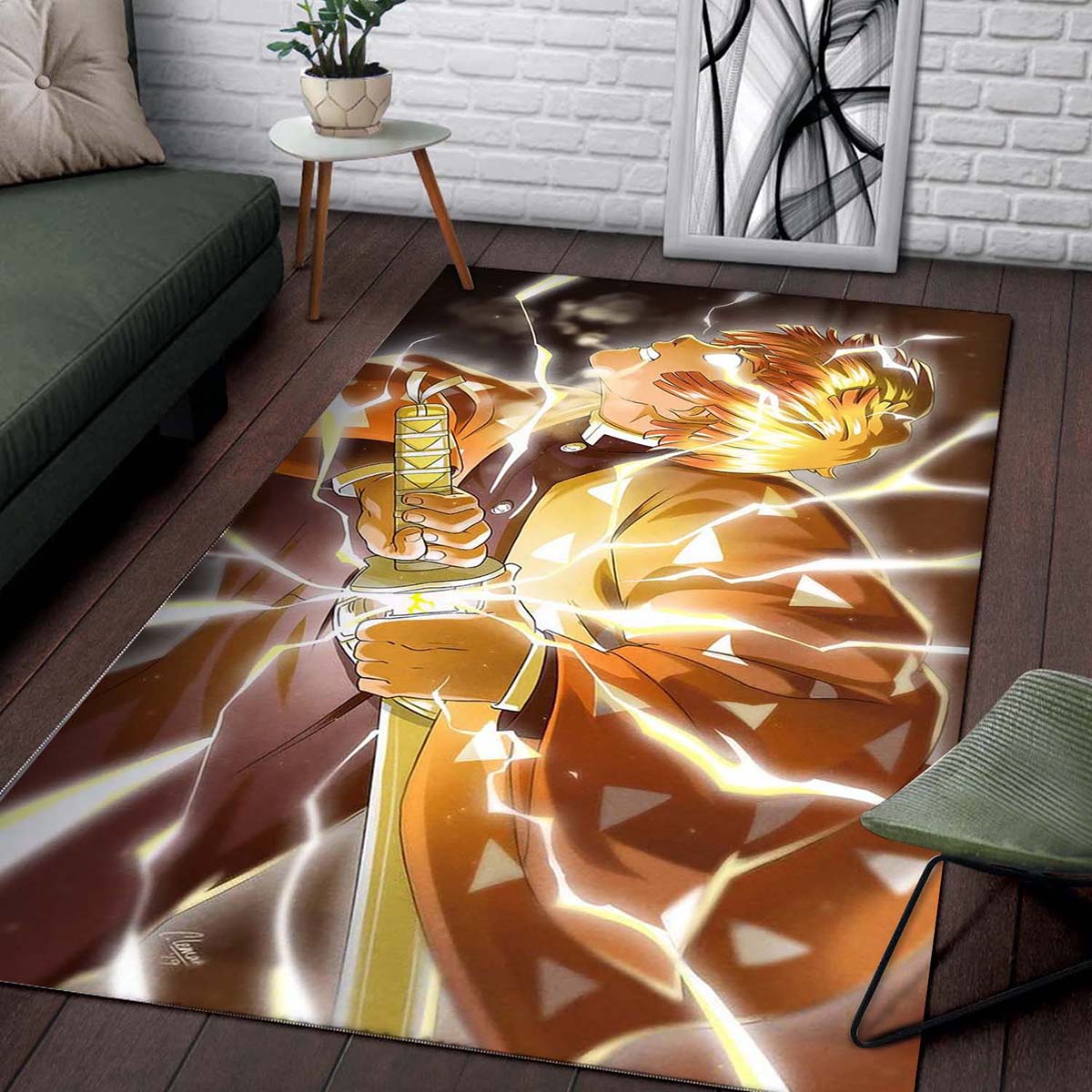 Thunderclap And Flash Zenitsu Agatsuma Teppich – Bild 2