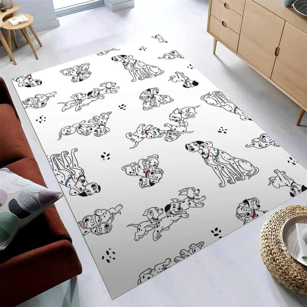White 101 Dalmatians Teppich