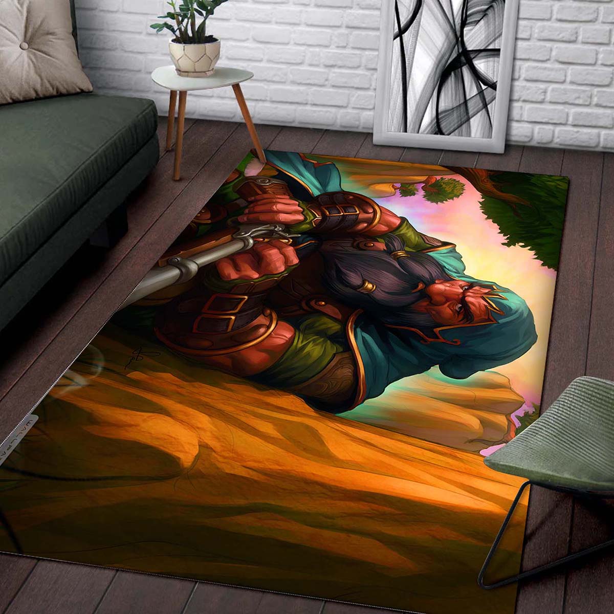 World Of Warcraft Dwarf 4k Teppich – Bild 2