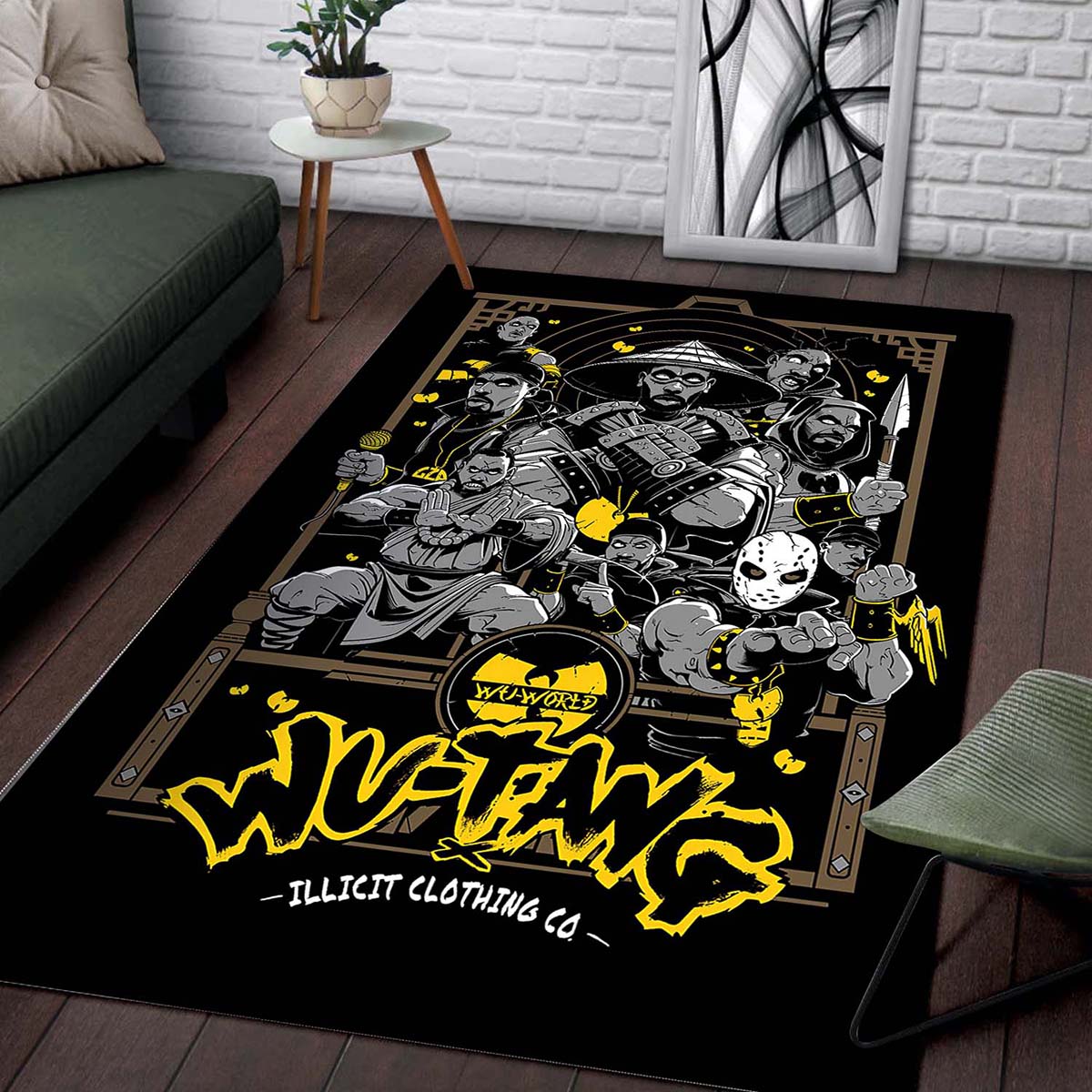 Wu Tang Clan Band Hip Hop Gift Fan Teppich – Bild 2