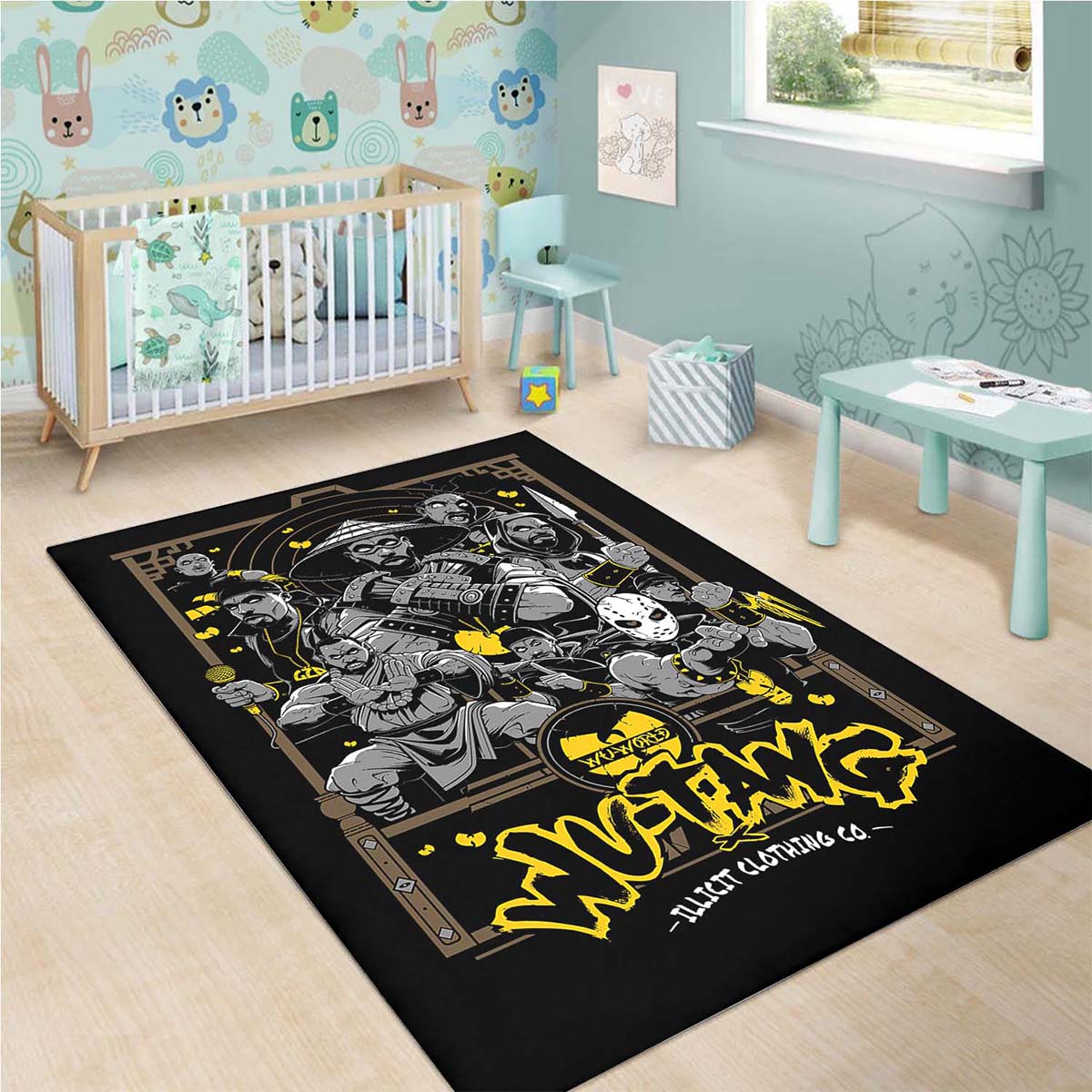 Wu Tang Clan Band Hip Hop Gift Fan Teppich – Bild 3
